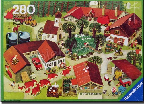 Chez nous dans le village : puzzle 280 pièces | Otto  Maier. Auteur