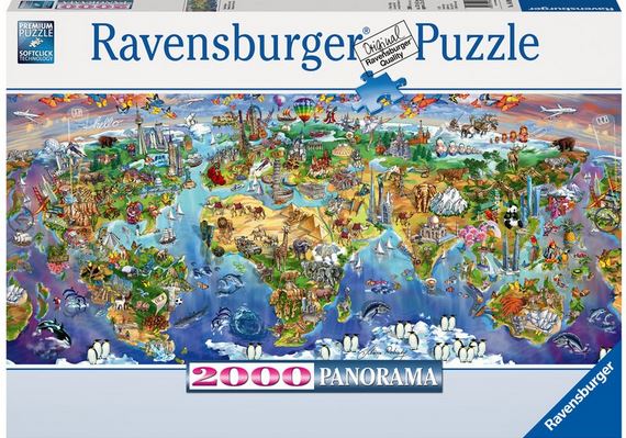 Merveilles du monde : puzzle 2000 pièces | Maria Rabinky. Illustrateur