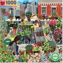 Jardin de ville : puzzle 1000 pièces | Anisa Makhoul. Illustrateur