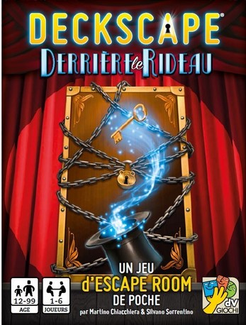 Deckscape, derrière le rideau : un jeu d'escape room de poche | Martino Chiacchiera. Auteur