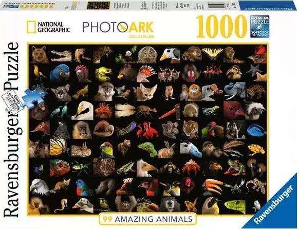 99 animaux époustouflants : puzzle 1000 pièces | Joel Sartore. Photographe