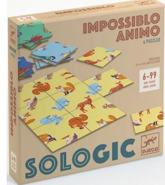 Impossiblo Animo : 4 puzzles défis 4x36 pièces | Sylvie Bessard (1976-....). Illustrateur