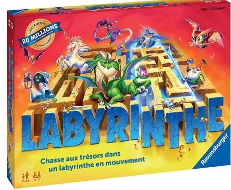 Labyrinthe  : chasse aux trésors dans un labyrinthe en mouvement : [jeu et jouet] | Max J. Kobbert. Auteur