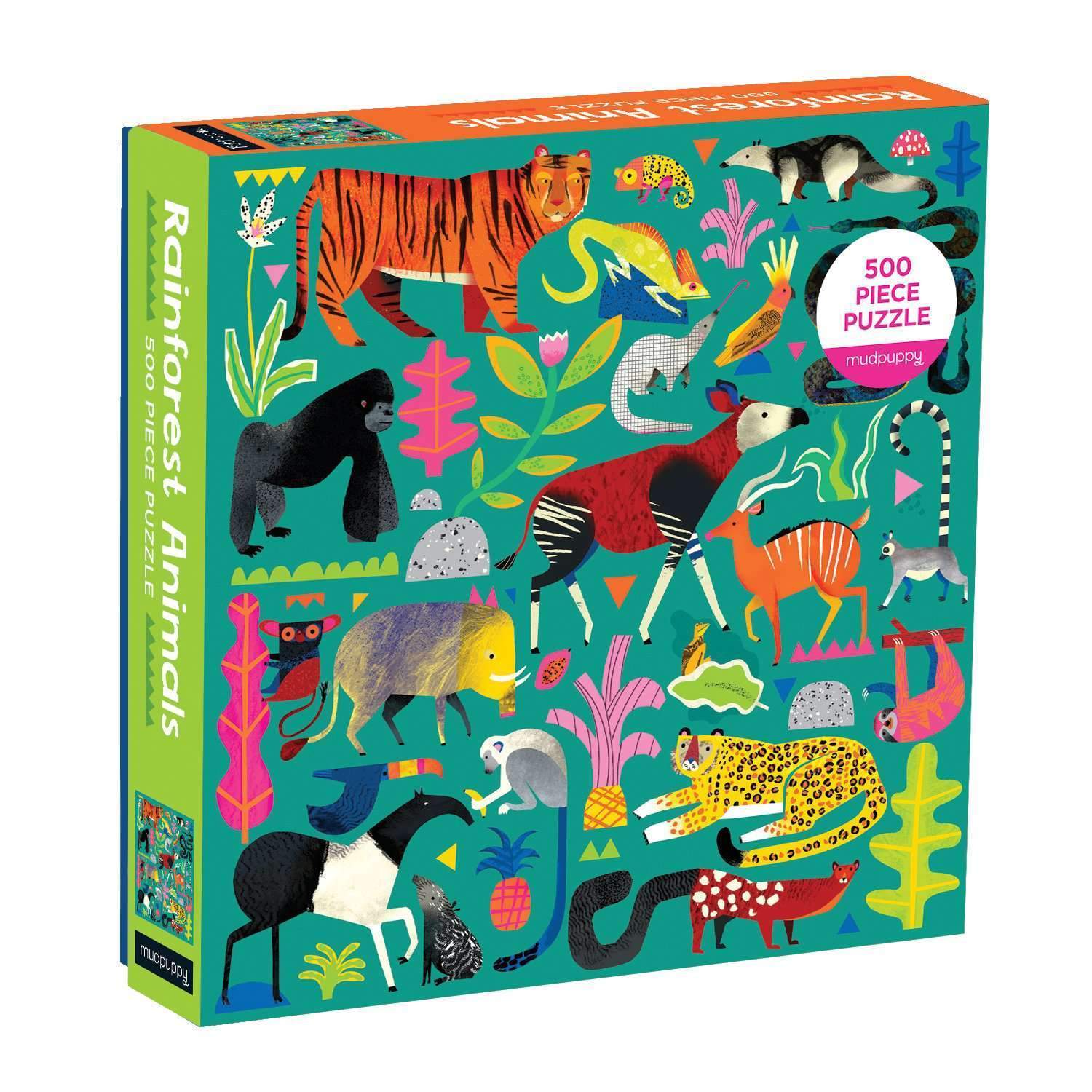 Rainforest animals : puzzle 500 pièces | Natasha Durley. Illustrateur