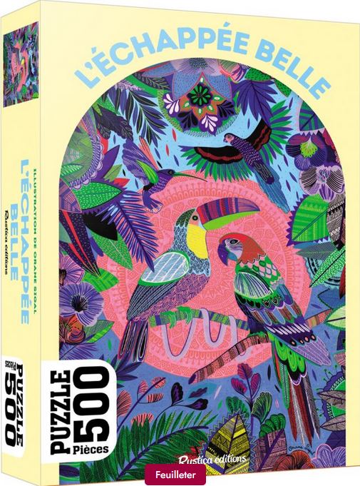 L'échappée belle : puzzle 500 pièces | Orane Sigal (1992-....). Illustrateur