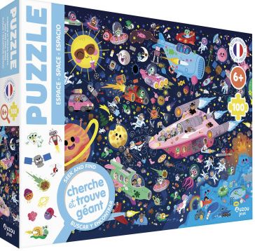 Espace : puzzle 100 pièces | Benjamin Bécue (1982-....). Illustrateur