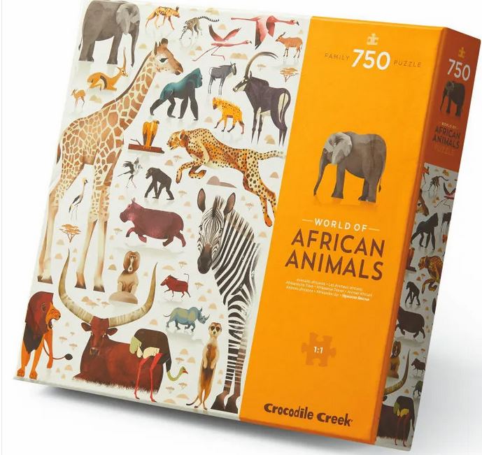 Les animaux africains : puzzle 750 pièces | Dieter Braun (1966-....). Illustrateur