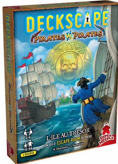 Deckscape, l'île au trésor : pirates VS Pirates : un jeu d'escape room de poche | Martino  Chiacchiero. Auteur