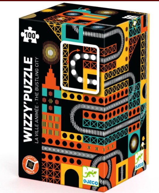 La ville animé : puzzle 100 pièces | Michaël Leblond. Illustrateur