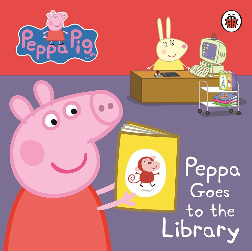 Peppa goes to the library | Mark Baker (1959-....). Auteur. Illustrateur