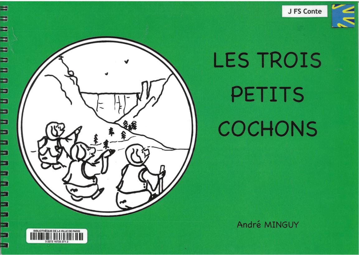 Les trois petits cochons : une histoire en langue des signes française (LSF) | André Minguy (1949-....). Adaptateur