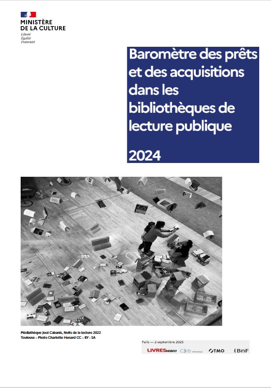 Baromètre des prêts et des acquisitions dans les bibliothèques de lecture publique 2024 : Paris - septembre 2025 | France. Ministère de la culture. Auteur