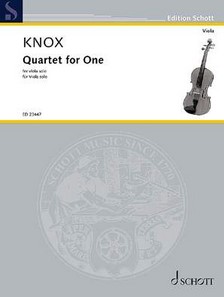 Quartet for one : for viola solo | Garth Knox (1956-....). Compositeur