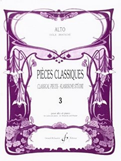 Pièces classiques. 3 : pour alto et piano | Frédéric Lainé (1961-....). Adaptateur. Arrangeur