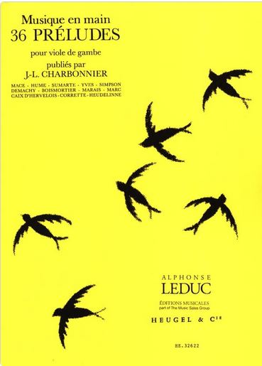 36 Préludes : pour viole de gambe [avec et sans basse continue] | Jean-Louis Charbonnier (1951-....). Compositeur
