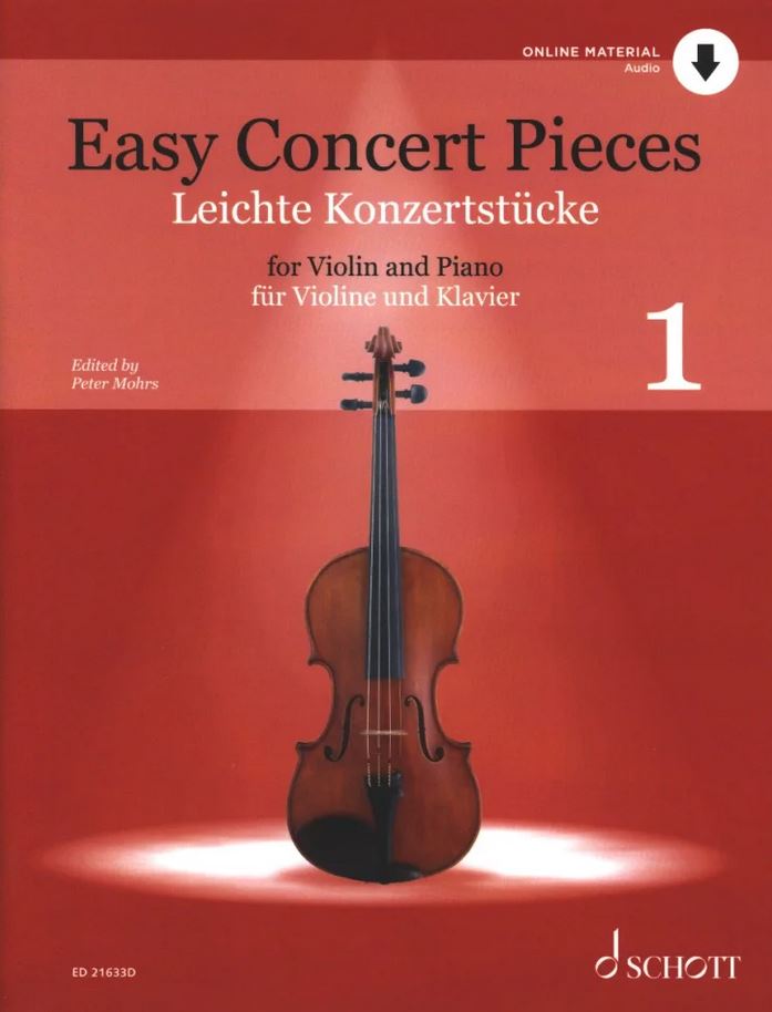 Easy concert pieces for violin and piano. Volume 1 | Peter Mohrs. Éditeur scientifique