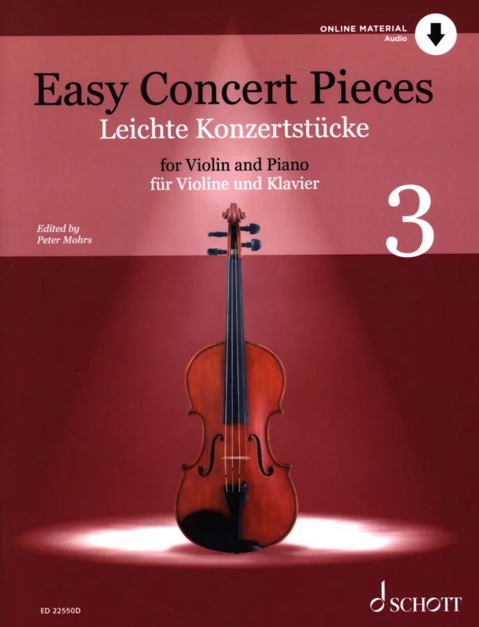 Easy concert pieces for violin and piano. Volume 3 : 16 famous pieces from 4 centuries | Peter Mohrs. Éditeur scientifique