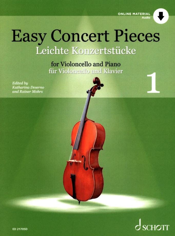 Easy concert pieces for violoncello and piano. Volume 1 | Katharina Deserno (1982-....). Éditeur scientifique