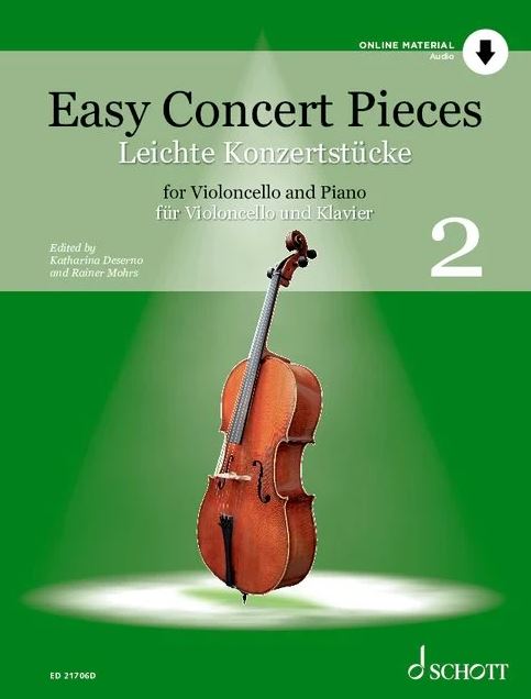 Easy concert pieces for violoncello and piano. Volume 2 | Katharina Deserno (1982-....). Éditeur scientifique
