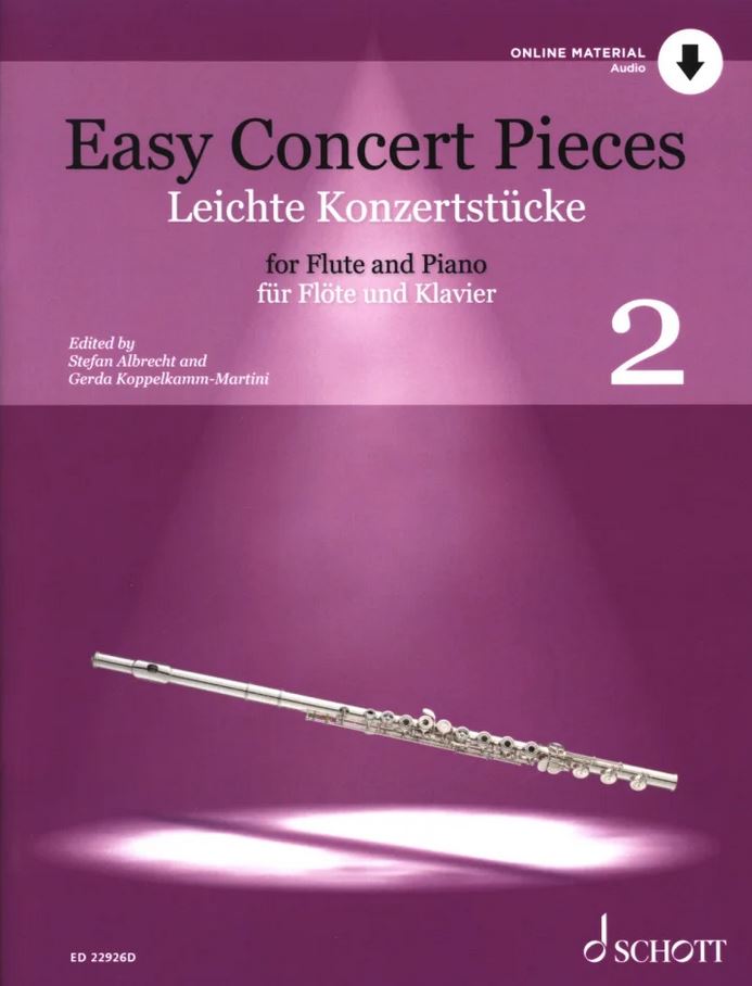 Easy concert pieces for flute and piano. Volume 2 : 20 pieces from 4 centuries | Stefan Albrecht. Éditeur scientifique