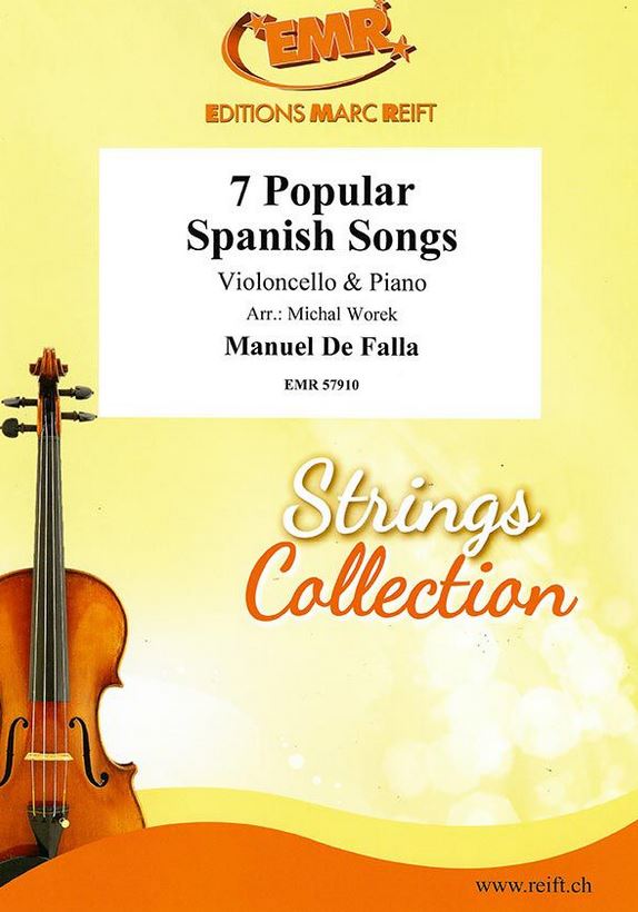 7 popular Spanish songs : Violoncello & piano | Manuel de Falla (1876-1946)