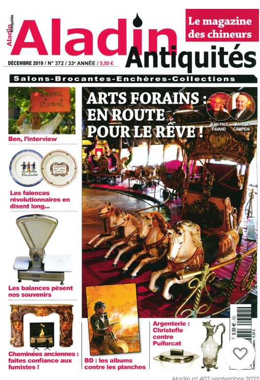 Aladin : mensuel d'informations sur les salons d'antiquités, foires à la brocante, marchés aux puces... | 